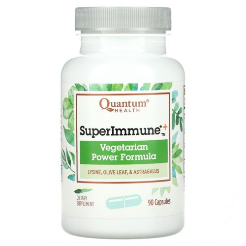 Quantum Health, 수포 면역+(Super Immune+), 식물성 파워 포뮬러, 90캡슐