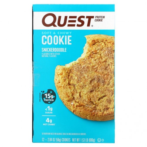 Quest Nutrition, 프로틴 쿠키, 스니커두들, 12개입, 각 58g(2.04oz)