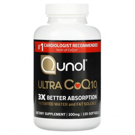 Qunol, 울트라 CoQ10, 100 mg, 120 소프트젤