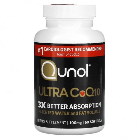 Qunol, 울트라 CoQ10, 100mg, 60 소프트젤