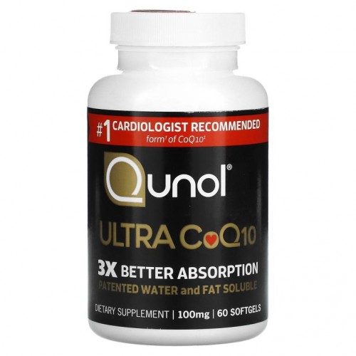 Qunol, 울트라 CoQ10, 100mg, 60 소프트젤