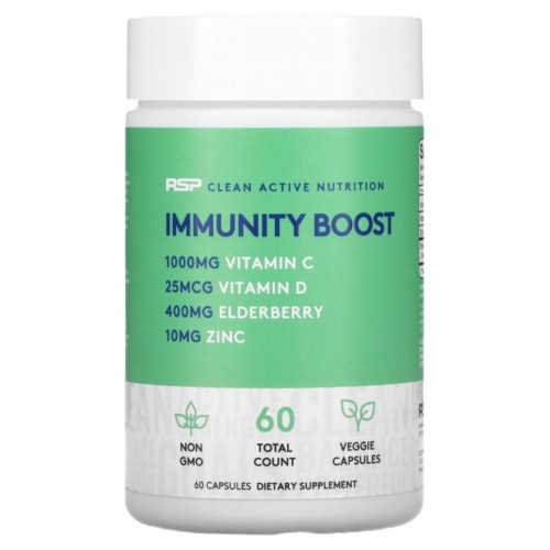 RSP Nutrition, 면역 강화, 면역계 강화 + 비타민 & 항산화제 + 면역 세포 생성, 베지캡슐 60정