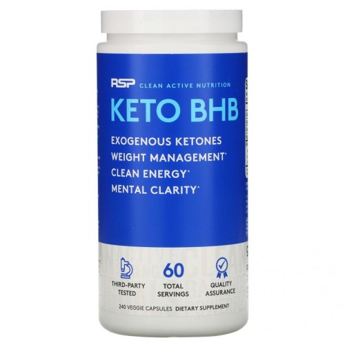RSP Nutrition, 케토 BHB, 240 야채 캡슐