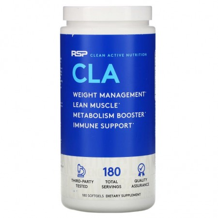 RSP Nutrition, CLA, 체중 관리, 소프트젤 180정