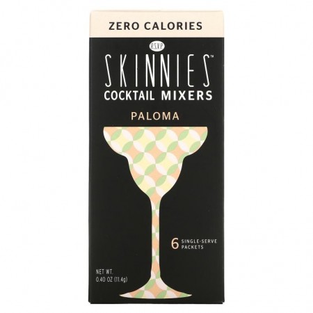 RSVP Skinnies, Cocktail Mixers, Paloma, 6 Single Serve Packets, 1.9 g Each