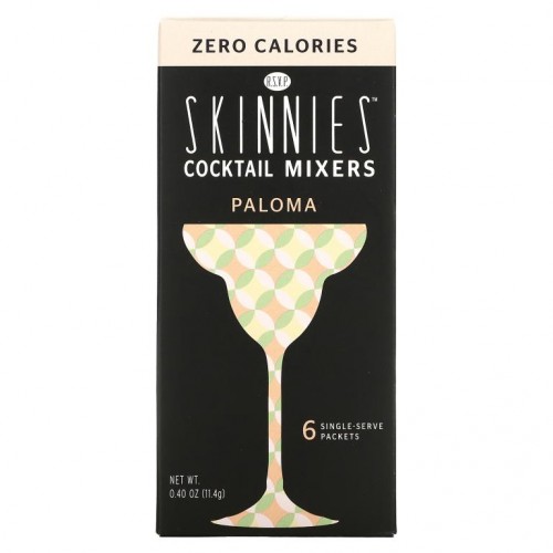 RSVP Skinnies, Cocktail Mixers, Paloma, 6 Single Serve Packets, 1.9 g Each