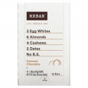 RXBAR, 프로틴바, 코코넛 초콜릿, 바 12개, 개당 52g(1.83oz)