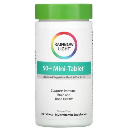 Rainbow Light, 50+ 미니 정제, 180정