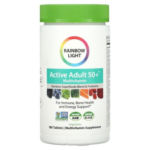 Rainbow Light, 50세 이상 활동적인 성인용, 180정