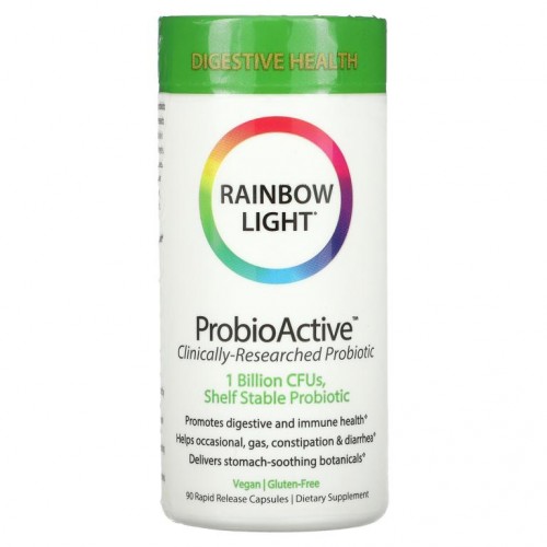 Rainbow Light, ProbioActive, 식품기반 포뮬러, 90 고속방출 캡슐