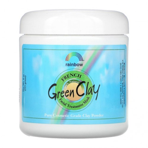 Rainbow Research, 프랑스산 그린 클레이, 뷰티 페이셜 트리트먼트 마스크, 225g(8oz)