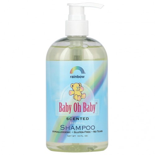 Rainbow Research, Baby Oh Baby, 허벌 샴푸, 향첨가, 16 액상 온즈