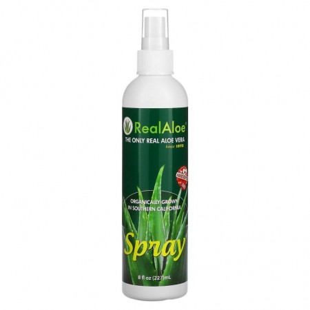 Real Aloe, 알로에베라 스프레이, 227ml(8fl oz)
