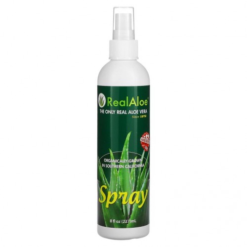 Real Aloe, 알로에베라 스프레이, 227ml(8fl oz)