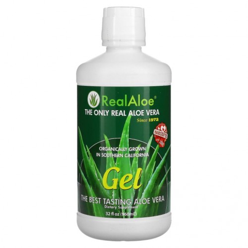 Real Aloe, 알로에 베라 젤, 960ml(32fl oz)