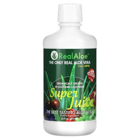 Real Aloe, 알로에베라 슈퍼 주스, 960ml(32fl oz)