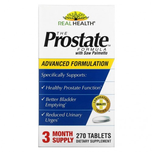 Real Health, The Prostate Formula, 쏘팔메토 함유, 270정