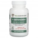 Real Mushrooms, 5 Defenders, Immune Strength, 90 Capsules