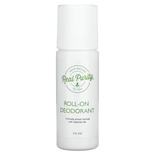 Real Purity, 롤-온 데오드란트, 3 fl oz