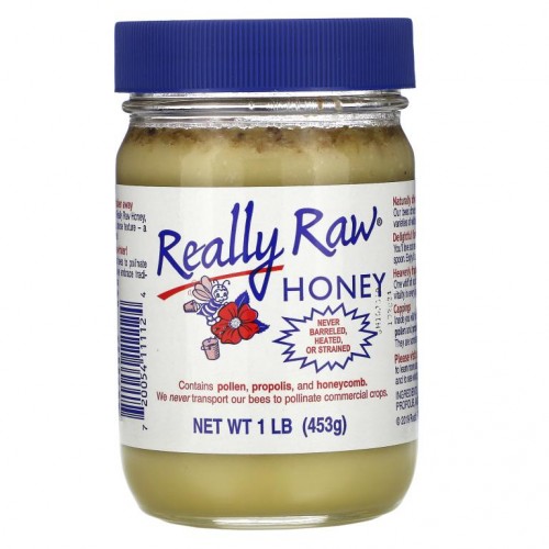 Really Raw Honey, 벌꿀, 453g(1lb)