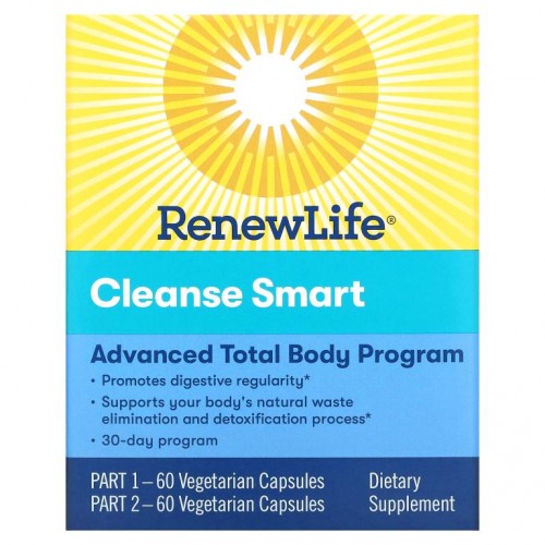 Renew Life, 클렌즈 스마트, 2병, 각 베지 캡슐 60정