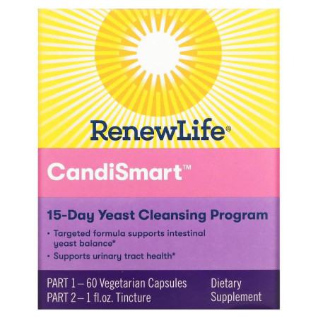 Renew Life, CandiSmart, 이스트 클렌징 15일 프로그램, 2단계 프로그램