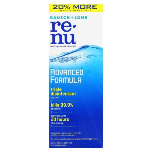 Renu, 멀티퍼포스 솔루션, 개선된 포뮬라, 355ml(12fl oz)