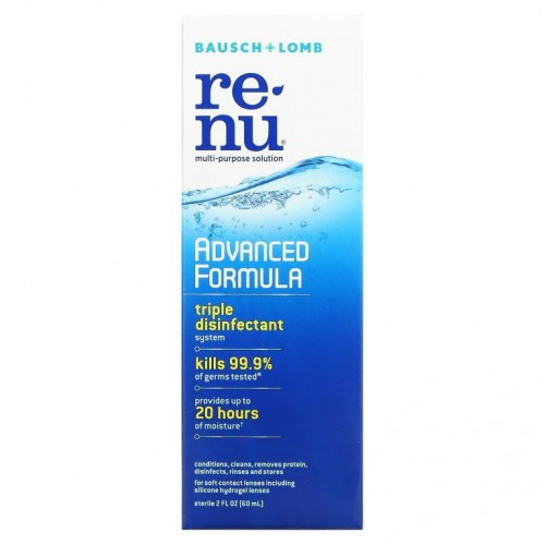 Renu, 다목적 용액, 개선된 포뮬라, 60ml(2fl oz)