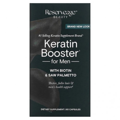 ReserveAge Nutrition, 케라틴 Hair Booster, 남성용, 캡슐 60정