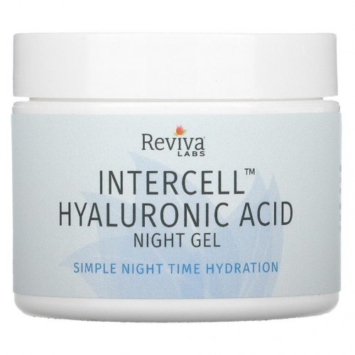 Reviva Labs, InterCell, 히알루론산 나이트 젤, 수분 공급 1.5 oz (42 g)