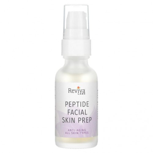Reviva Labs, 히알루론산 함유 펩티드 페이셜 스킨 프렙, 안티 에이징, 1 fl oz (29.5 ml)