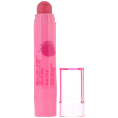 Revlon, 키스 밤, 프레시 스트로베리 025, 0.09oz(2.6g)