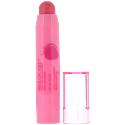 Revlon, 키스 밤, 프레시 스트로베리 025, 0.09oz(2.6g)