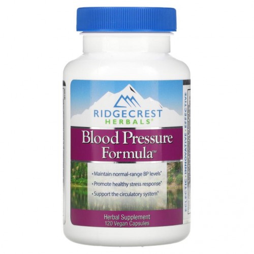 RidgeCrest Herbals, Blood Pressure Formula™, 베지 캡슐 120정