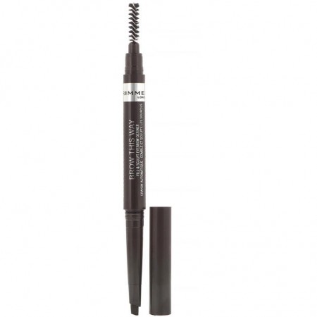 Rimmel London, 브로우 디스 웨이 아이브로우 디파이너, 003 다크 브라운, 0.008oz(0.25g)