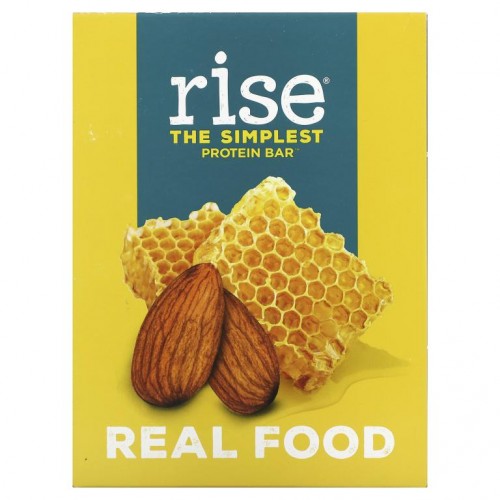 Rise Bar, 심플리스트 프로틴바, 아몬드 꿀, 12개입, 개당 60g(2.1oz)