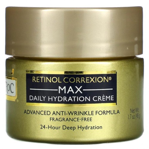 RoC, Retinol Correxion, Max Hydration Cream, Fragrance Free, 1.7 oz (48 g)