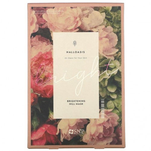 SNP, Halloasis, Brightening Hill Beauty Sheet Mask, 10 Sheets, 0.84 fl oz (25 ml) Each