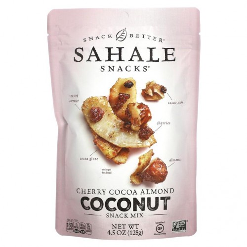 Sahale Snacks, 스낵 믹스, 체리 코코아 아몬드 코코넛, 128g(4.5oz)