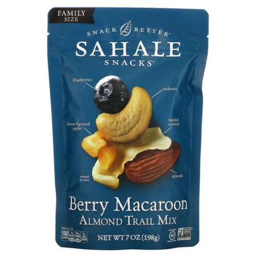 Sahale Snacks, 베리 마카롱 아몬드 트레일 믹스, 198g(7oz)
