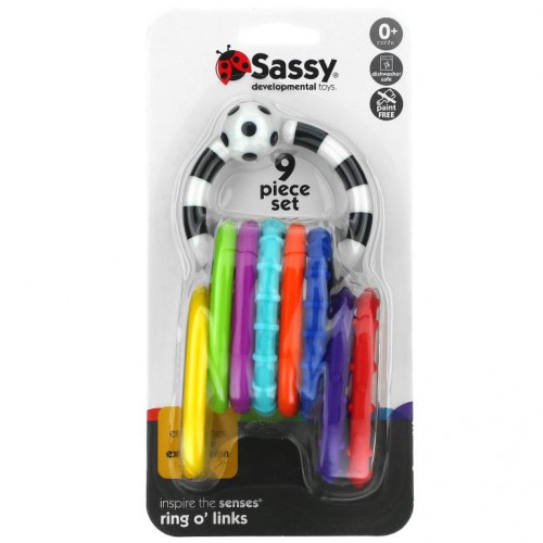 Sassy, Ring O' Links, 0+ Months, 9 Piece Set