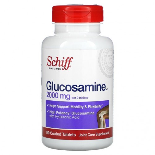 Schiff, 글루코사민HCl, 1,000mg, 코팅 정제 150정