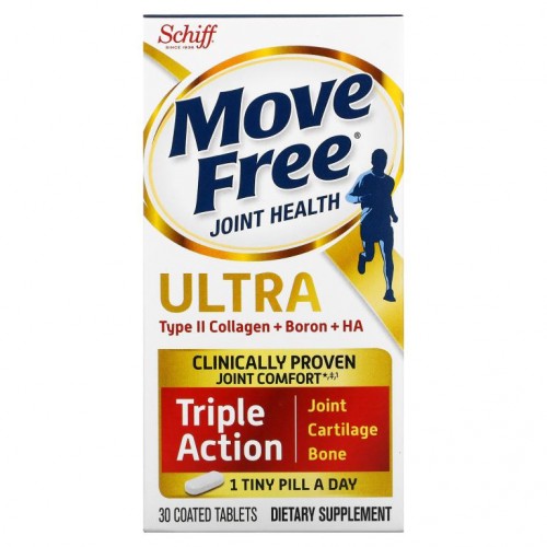 Schiff, Move Free, 관절 건강, 울트라, 트리플 액션, 코팅 정제 30정