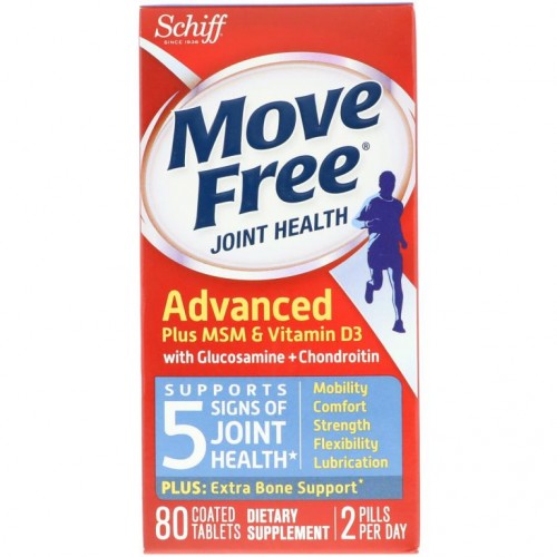 Schiff, Move Free, 관절 건강, 코팅 정제 80정