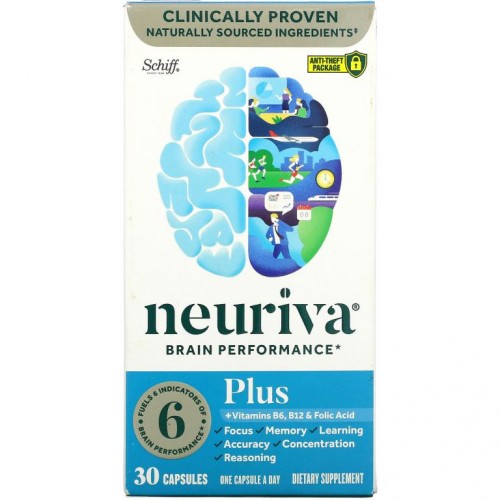 Schiff, Neuriva 브레인 퍼포먼스, 플러스, 캡슐 30정