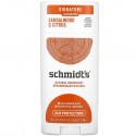 Schmidt's, 천연 데오드란트, 샌들우드 및 감귤류, 92g(3.25oz)
