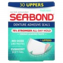SeaBond, Denture Adhesive Seals, Fresh Mint, 30 Uppers