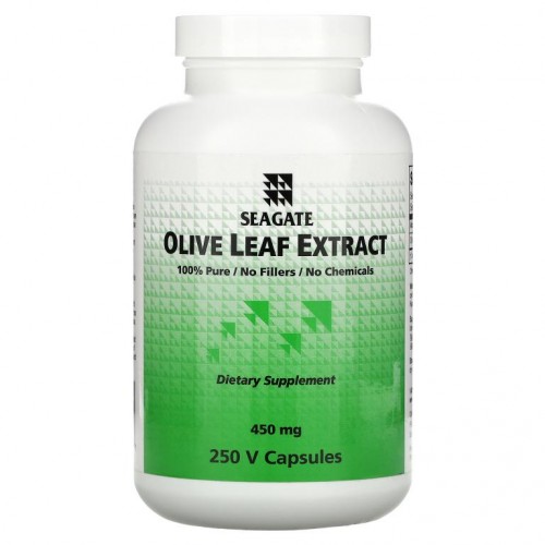 Seagate, 올리브 잎추출물, 450mg, 베지 캡슐 250정