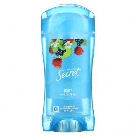 Secret, 48시간 클리어 젤 데오드란트, 베리 향, 2.6oz