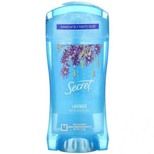 Secret, 48시간 클리어 젤 데오드란트, 라벤더, 2.6oz